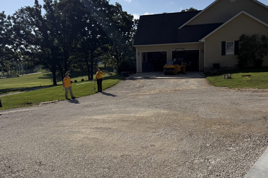 Gravel Driveway Before Asphalt Paving in Salem, Missouri Gravel Driveway Before Asphalt Paving in Salem, Missouri